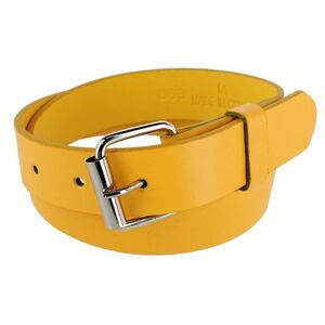 CTM Kids' Solid Bold Color Belt with Roller Buckle
